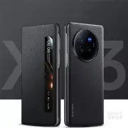 Magnetic Carbon Fiber Pattern Leather Case For Vivo X Fold3 Pro 3 Business Cover