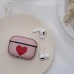 INS風 PINK APPLE AIRPOD PRO AIRPODS2 AIRPODS 3 藍芽耳機保護殼 真皮