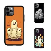 Cases cute ghosts vector art For iPhone 11 12 13 Pro Max Mini