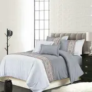 Bohemian Grey Quilt/Doona Cover Set