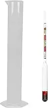 iplusmile Hydrometer and Sampling Jar Set, Triple Scale Hydrometer with Glass Cylinder for Brew Beer Wine and Home Brewing Supplies