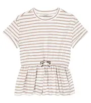 [Brunello Cucinelli Kids] Brunello Cucinelli Kids Striped cotton jersey T-shirt Y 12 multicoloured
