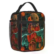 c1014 Horror Halloween Film Thermal Insulated Lunch Bag Trick R Treat Sam Portable Lunch Tote for School Office Multifunction Food Box k1014