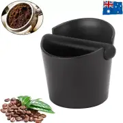 Coffee Waste Container Espresso Grinds Knock Box Tamper Tube Bin Black Bucket AU