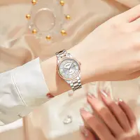 在飛比找蝦皮商城精選優惠-腕錶現貨禮物時尚休閒新款藍寶石鏡面手錶女防水不鏽鋼石英女士手