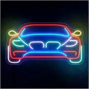 Sign Lamp Car Neon Signs USB Powered Adjustable Brightness Car Neon Lights, Suitable for Club Party Decor 18cmx38cm