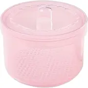 Nail Tool Organizer, Double Layer Clear Professional Detachable Case, Non-Slip Portable Station Storage Box Easy-Clean For Home Salon Cosmetology