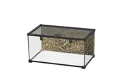Black Glass Reptile Enclosure Tank for Terrestrial Pets