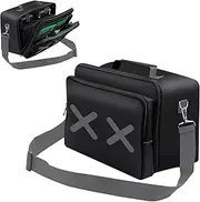 Travel Case Bag Carrying Case Game Storage Bag Protective Case for Xbox Series X Console/Controller/Cables/Multiple Pockets for Gaming Accessories