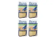 4PK Bona Microfibre Applicator Pad for Wood Refresher Polish Floor Mop Cleaning