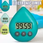 Digital Kitchen Timer Water Drop Electronic Alarm Clock Digital Waterproof C3Y1