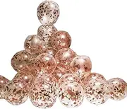 10/100x 30cm Confetti Balloons Glitter Clear Latex Birthday Party Wedding Sequin-Premium Confetti Balloons Set
