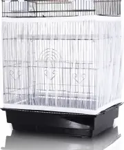 Bird Cage Seed Catcher Large Stretchy Form Fitting Breathable Mesh Skirt Cover