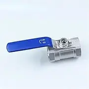 Ball Valve 1pc DN8 DN10 DN15 DN25 Ball Valve Female Threaded Stainless Steel BallValve SS304 BSP Stainless Steel Ball Relief Valves(1-1/4")
