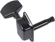 ERINGOGO 6pcs Vintage Style Guitar Tuning Pegs Mini Square Head Semi Closed Keys for Electric Bass Durable Construction Essential Replacement for Worn Tuning Keys Black