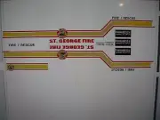 St. George Louisiana Fire SUV Decals 1:24