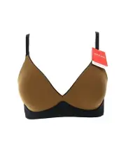 Spanx L69653 Nudist Bra Black Naked Wireless Unlined Size 32B