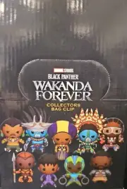 Marvel Black Panther Wakanda Forever Collectors Bag Clip 16 Pcs Full Box NEW