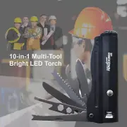 MULTI-TOOL TACTICAL POCKET UTILITY TOOL WITH CREE LED TORCH RECHARGEABLE GIFTS