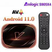 Smart TV Box Android 11 4GB 128G 32GB 64GB Wifi BT AV1 Media Player TVBOX 1000M