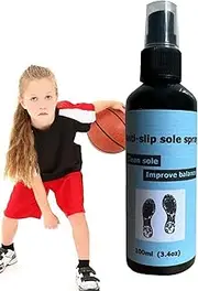 Grip Spray for Basketball Shoes, Non-Stick Shoe Sole Enhancer 100ml, Spray for Basketball Shoes, Shoe Sole Protector Improves Traction, Cleans & Rejuvenates Shoe Soles