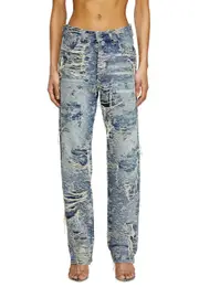 [Diesel] Diesel - Regular Jeans - 1988 D-Ark - Jeans - Woman - Blue 28 Blue