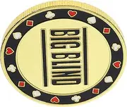 Blind Betting Chips Poker Puck Button Dealer Button Poker Dealer Game Supplies Metal Game Markers Party Supply Reward Favor Number Chips Gambling Tokens Iron Golden