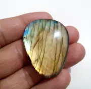 Beautiful Top Golden Fire Labradorite Cabochon 95 Crt Fancy Shape Loose Gemstone