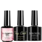 Gel Nail Polish Set soak-off Blooming Gel Nail Polish with Base Coat & Top Coat