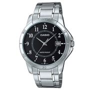 CASIO 時計屋 卡西歐手錶 MTP-V004D-1B 男錶 不鏽鋼錶帶 防水 礦物玻璃(女錶LTP-V004D)