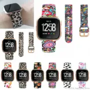 OZ For Fitbit Versa /Versa 2 Printed Silicone Smart Watch Replacement Band Strap