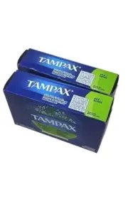 Tampax Tampons Super Absorbency Lot 2 10 Ct Ea Cardboard Applicator Unscented