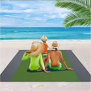 UKKQES Beach Blanket Oversized Extra Large 200 X 210 CM,Waterproof Sandproof Beach Blanket 1-7 Adults Lightweight Durable for Travel Camping Hiking Picnic