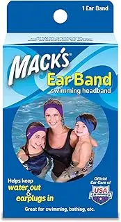 Mack's Ear Band Swimming Headband Blue/Purple (Pack of 2)