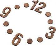 HAKIDZEL Wooden Numbers DIY Clock Kit 1 Set of Digital Clock Numbers for Replacement Repair DIY Design Suitable