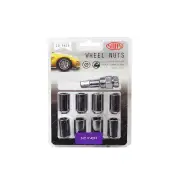 SAAS Wheel Nuts Small Diameter Int Hex 1/2 Inch with Spare Key Pack of 10
