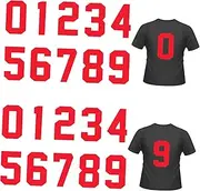 Gadpiparty 20Pcs Heat Transfer Numbers Patches for DIY Clothing Decoration Iron Patterns for T Shirts Jeans Bags More Creative Apparel Repair Stickers