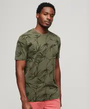 Vintage Overdye Printed Tee | Surplus Goods Olive Green