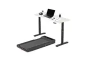 LSG Nimbus Walking Pad Treadmill + ErgoDesk Automatic Standing Desk 1500mm (White)