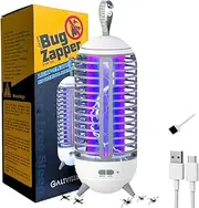 Galtville Mosquito Zapper Indoor Outdoor - Rechargeable 2500mAh Type-C Bug Zapper with Cleaning Brush - 2 in 1 Mosquito Trap Blue Light Lighting Lamp