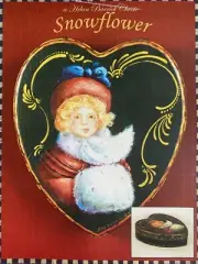 Vintage Tole Pattern Booklet: Snowflower a Helan Barrick Classic