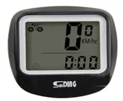 Bike Computer with Solar Energy Bicycle Speedometer and Odometer Wireless Waterproof Computer LCD Backlight Automatic Wake-up & Multi-Functions