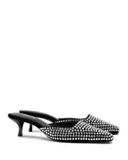 Larroude Women's Amal Embellished Mules