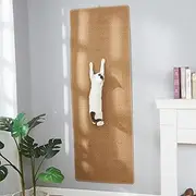 67"x 23.6" Thickened Cat Wall Climbing Carpet, Cat Wall Furniture Scratcher, Scratching Post, Couch Sofa Protector (Camel)