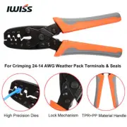 IWISS Crimper for Delphi Metri-Pack Weather-Pack Terminals 0.35-2.0mm² 14-22AWG