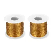 Metallic Cord Set 1mm 109 Yards Metallic Ornament String Gold
