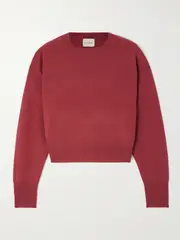 [Le Kasha] Le Kasha - Menorca Organic Cashmere Sweater - Red - large large Red