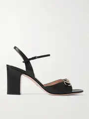 [Gucci] Gucci - Lady Horsebit-detailed Leather Sandals - Black - IT40 IT 40 Black