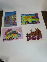 Vintage Scooby-Doo Postcards & Decal Unsed 90s Shaggy Scooby Mystery Machine USA