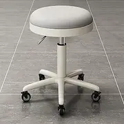 Stools Saddle Stool- Rolling Spa Salon-Ergonomic Saddle Chair-Esthetician Chair for for Beauty Hair Massage Salon Lab Kitchen/Light Grey